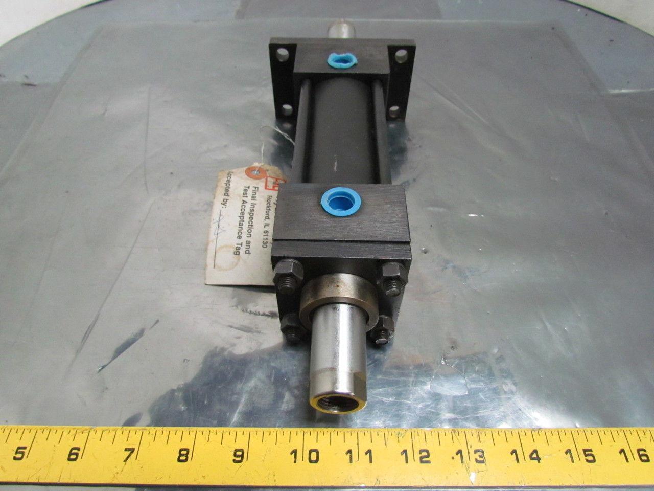 R5FD-2X3-B-1-4-N-N-N-1-1-X Pneumatic Air Cylinder 2" Bore 3" Stroke Double Rod