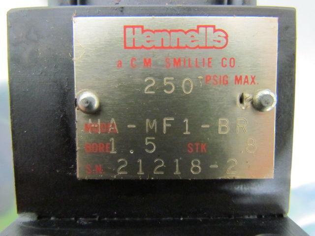 Hennells HA-MF1-BR Pneumatic Air Cylinder 1-1/2" Bore 8" Stroke HA Series