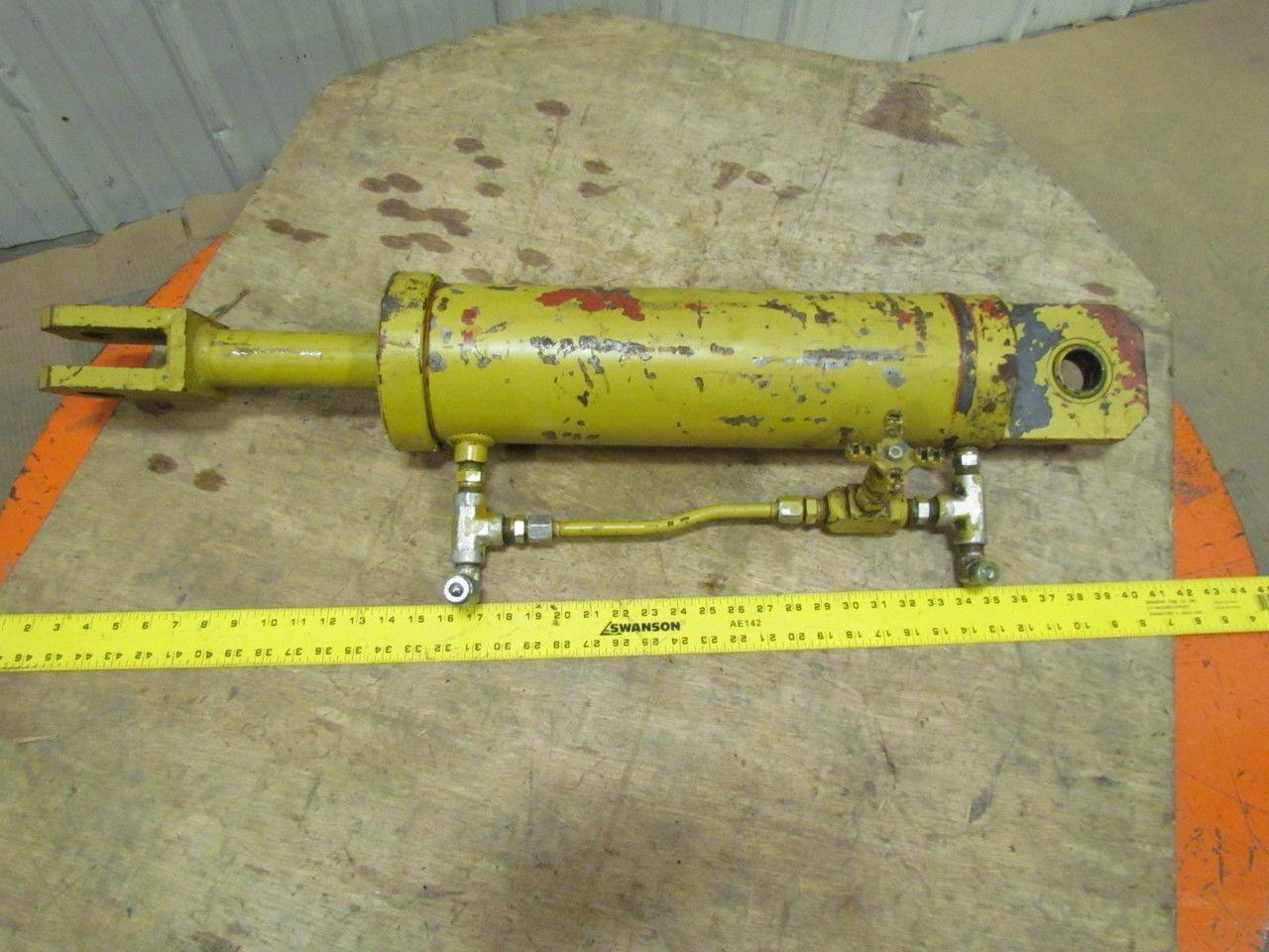Hydraulic Cylinder 5" Bore 13" Stroke Welded Steel Body Extended Rod Clevis
