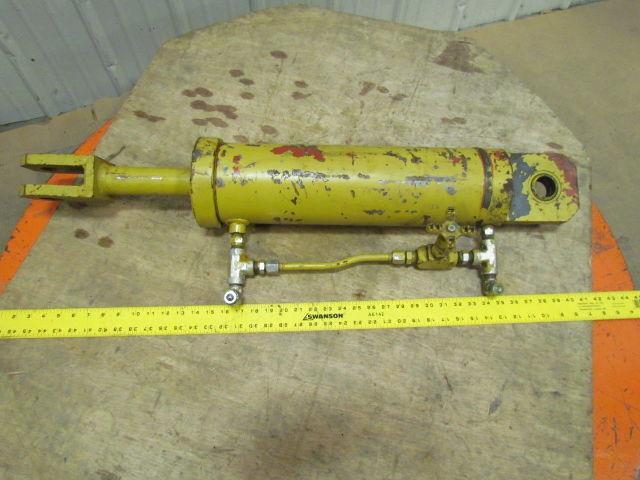 Hydraulic Cylinder 5" Bore 13" Stroke Welded Steel Body Extended Rod Clevis