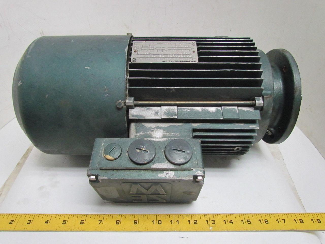 SEW-Eurodrive .25/1.6KW Electric Motor 360Y/Y V 3PH DT43 Cont Dia 220V Brake