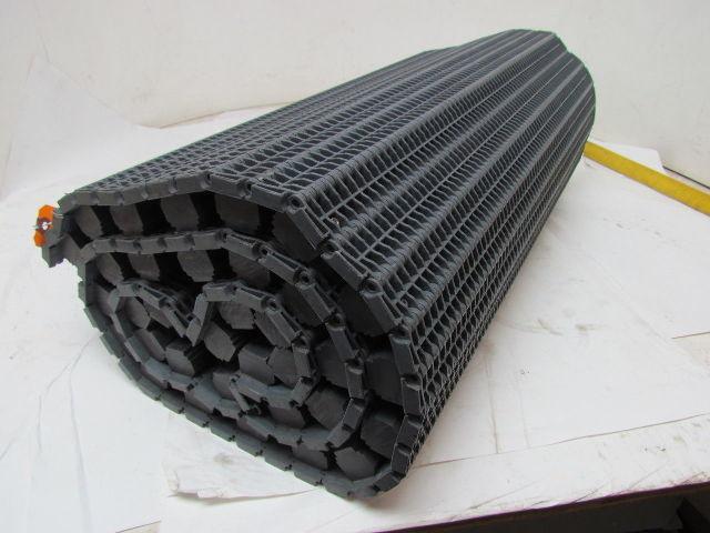 Flat Top Perforated Modular Conveyor Belt 24"x6' Ribbed/Flights