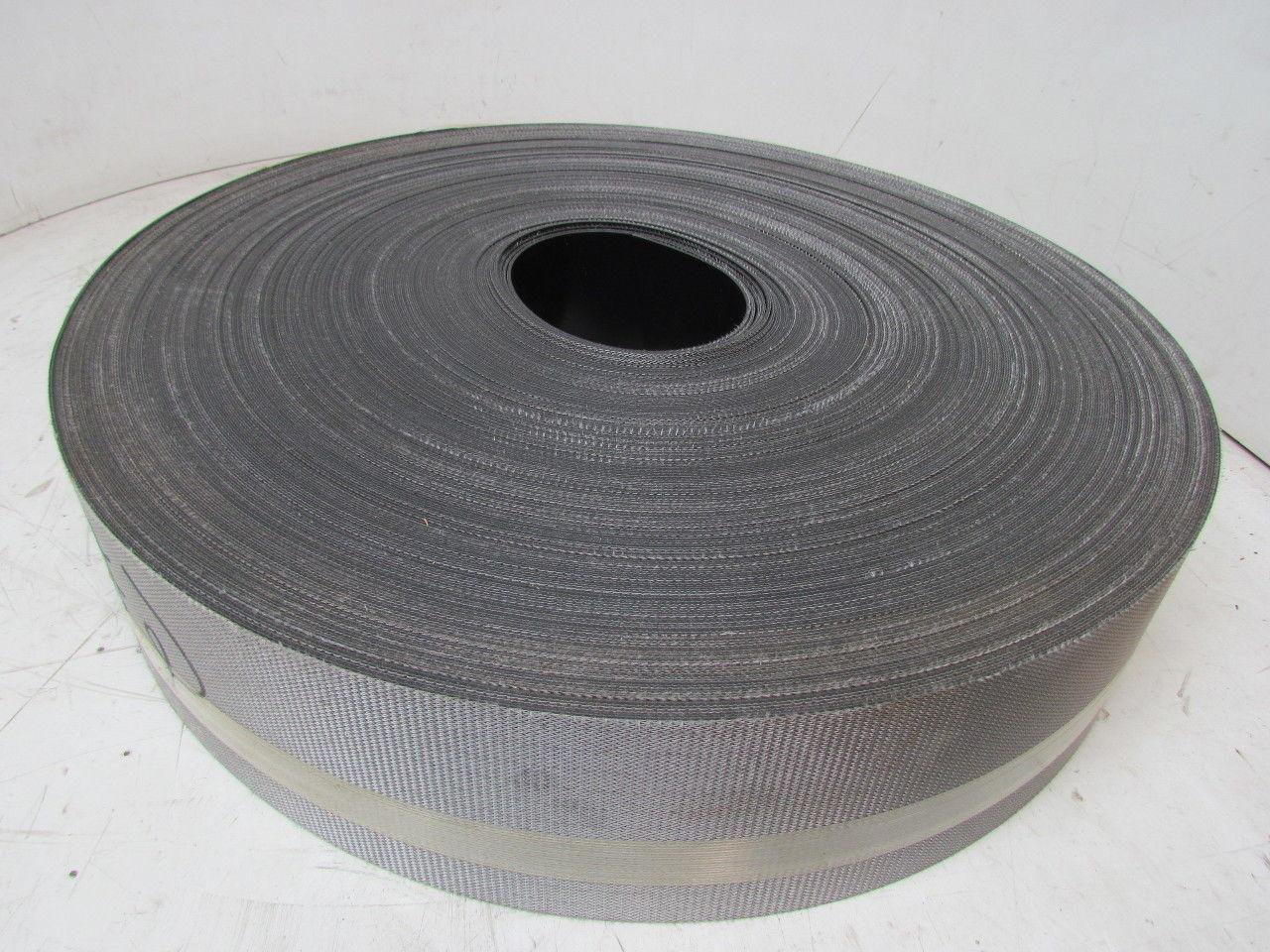 Smooth Top Material Handling Conveyor Belt 5"x400' Long 0.090" Thick Black PVC