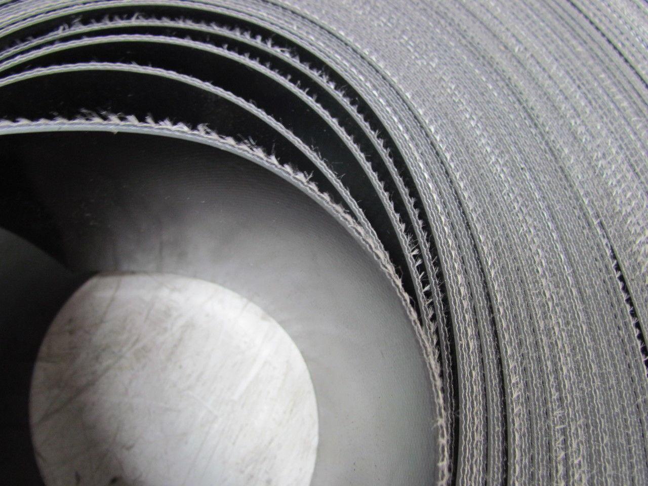 Smooth Top Material Handling Conveyor Belt 5"x400' Long 0.090" Thick Black PVC