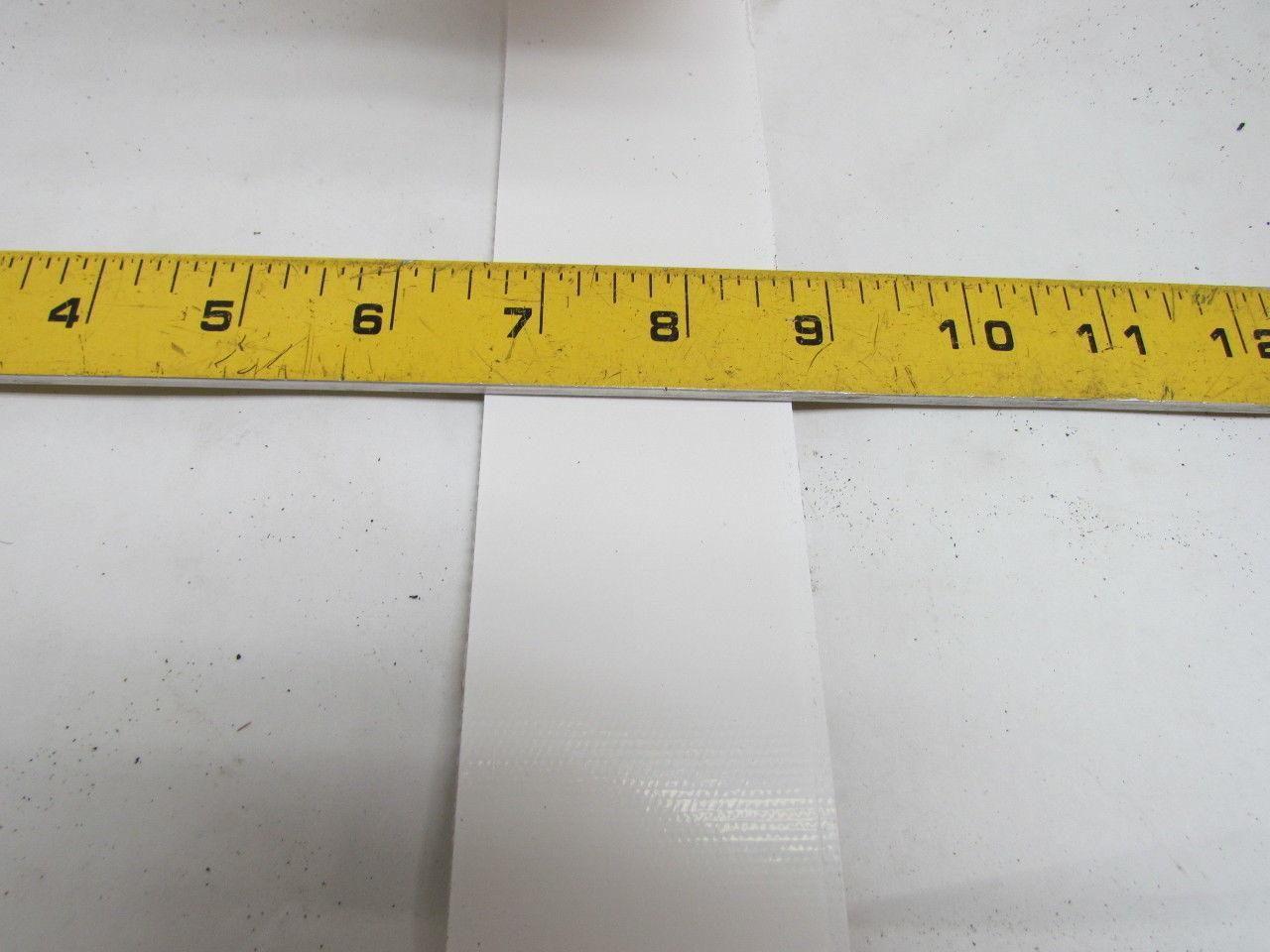 Multi Purpose Rubber Conveyor Belt 2"x100' Long 0.10" Thick White