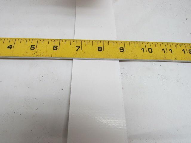 Multi Purpose Rubber Conveyor Belt 2"x100' Long 0.10" Thick White