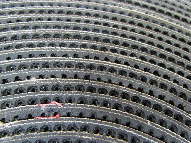 2-Ply Rough Top Rubber Incline Conveyor Belt 2-1/8"x200' Long 0.26" Thick