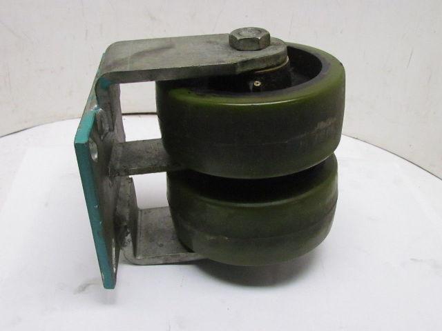 Albion 0264 2-Wheel Dual Double Wheel Rigid Caster 2-1/2"x6" Polyurethane