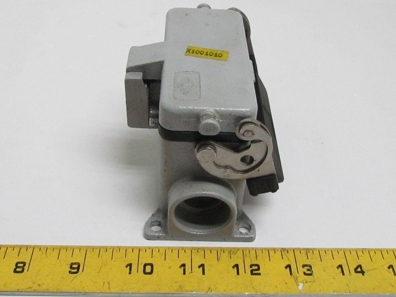 16-Pin Female Connector Plug Housing 16A 600V Single Lever w/Cover Surface Mount