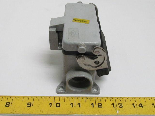 16-Pin Female Connector Plug Housing 16A 600V Single Lever w/Cover Surface Mount