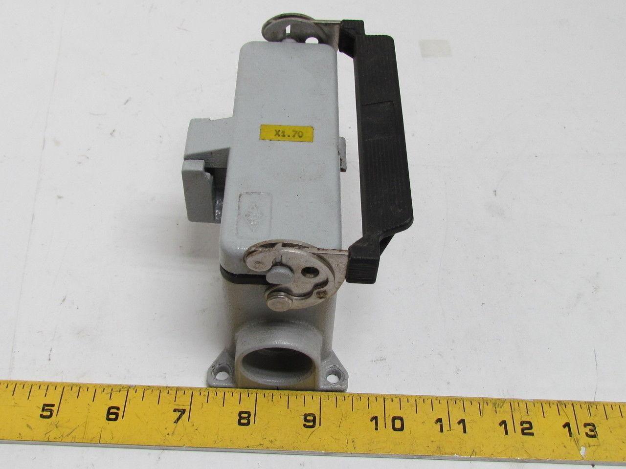 ILME 24-Pin Female Connector Plug Single Lever Housing w/Cover 16A 600V 3/4 NPT
