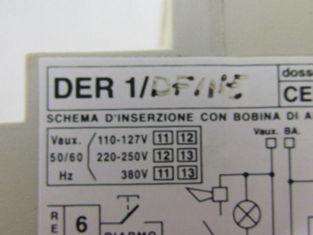 Dossena DER1/D DER1/DF/NE Differential Relay 110-127V 220-250V 380V CEI 41.1