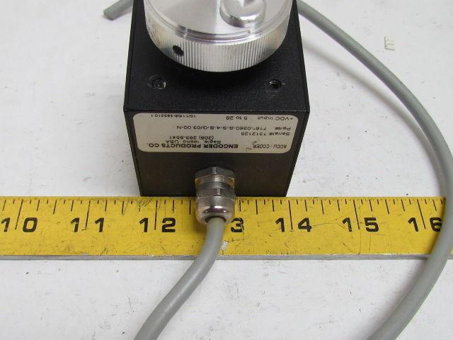 Encoder 716*-0360-S-S-4-S-G/03.00-N Accu-Coder Shaft Encoder 5-28 VDC Input