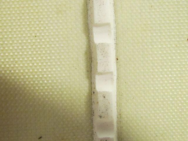 White Polyester/Nylon Impression Top Conveyor Belt 60" Wide 1/16" Thick 77"Long