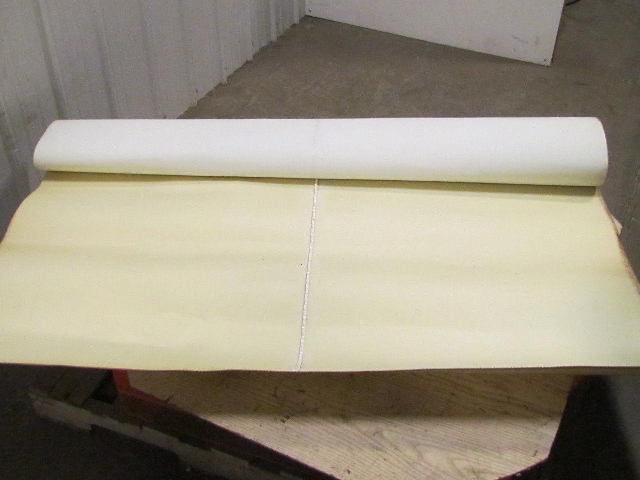 White Polyester/Nylon Impression Top Conveyor Belt 60" Wide 1/16" Thick 77"Long