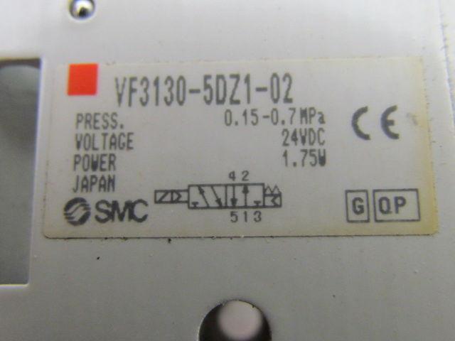 SMC VF3130-5DZ1-02 5 Port Pilot Body Ported Solenoid Valve 1/4" NPT 24VDC