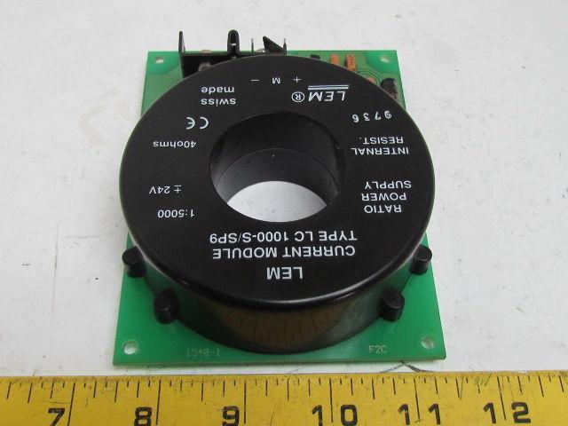 LEM LC 1000-S/SP9 Current Transducer 1000A 1:5000 Ratio Power Supply 24V 40 ohms