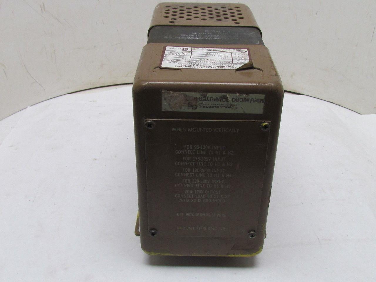 Sola 63-23-125-4 Constant Voltage Transformer