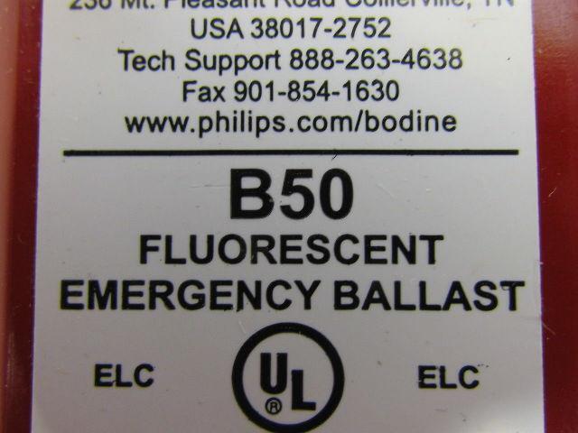 Fluorescent Emegency Lighting Ballast 17-215W 2-8' Or (2) 17-40W 2-4' 1-Pin Lamp