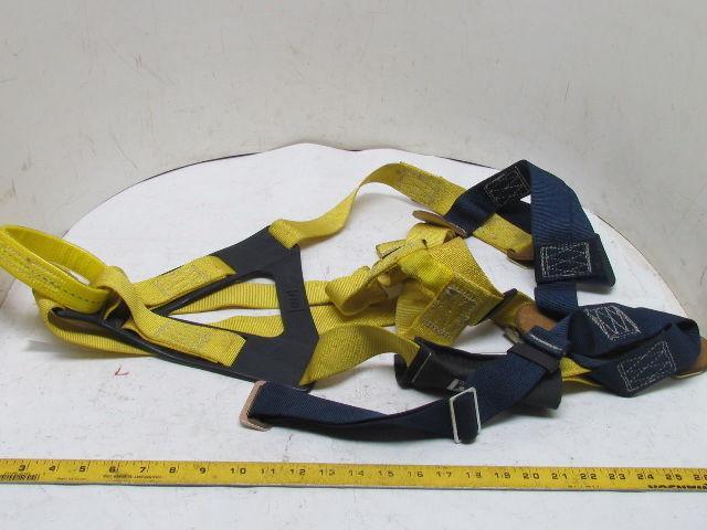 Full Body Safety Harness Climbing Gear Fall Protection Polyester Web Sz Large LG