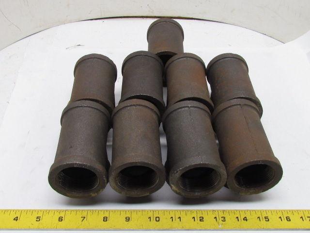 Grinnell 1-1/2"NPT Malleable Iron Tee Pipe Fitting Class 150 Female Lot of 9 USA
