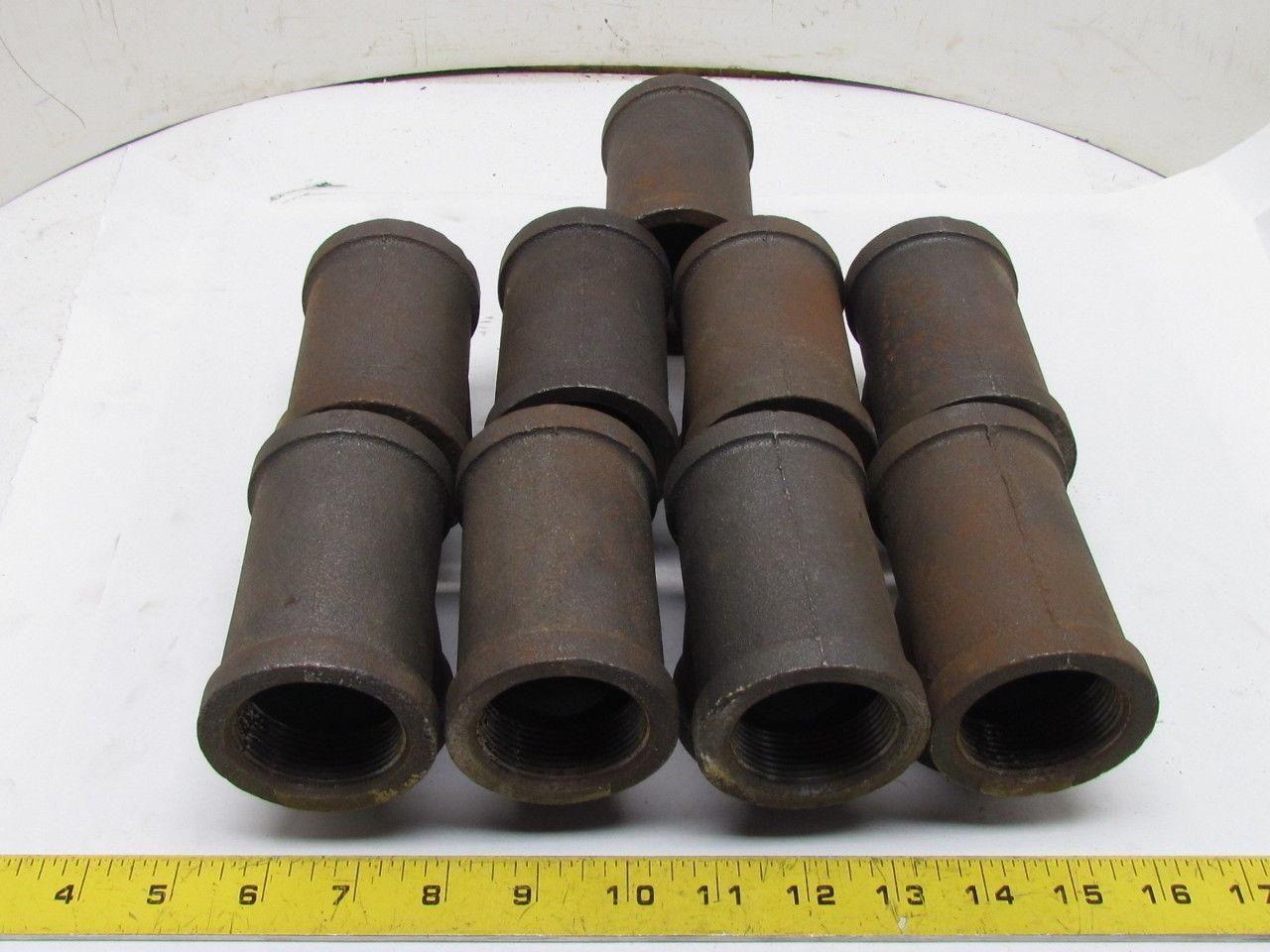 Grinnell 1-1/2"NPT Malleable Iron Tee Pipe Fitting Class 150 Female Lot of 9 USA
