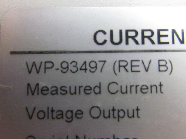 Tyco WP-93497 0-3 Volt DC Current Interface Unit Galaxy/Millenium Controller 3PH