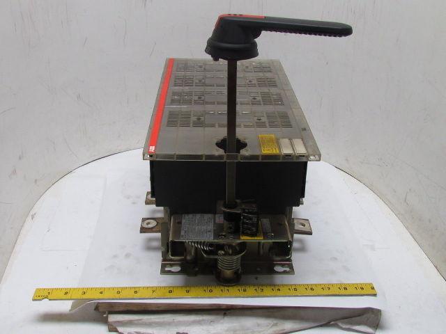 ABB 4-Pole Fusible Disconnect Switch Interrupter Rotary Handle 600a 3Ph 600V