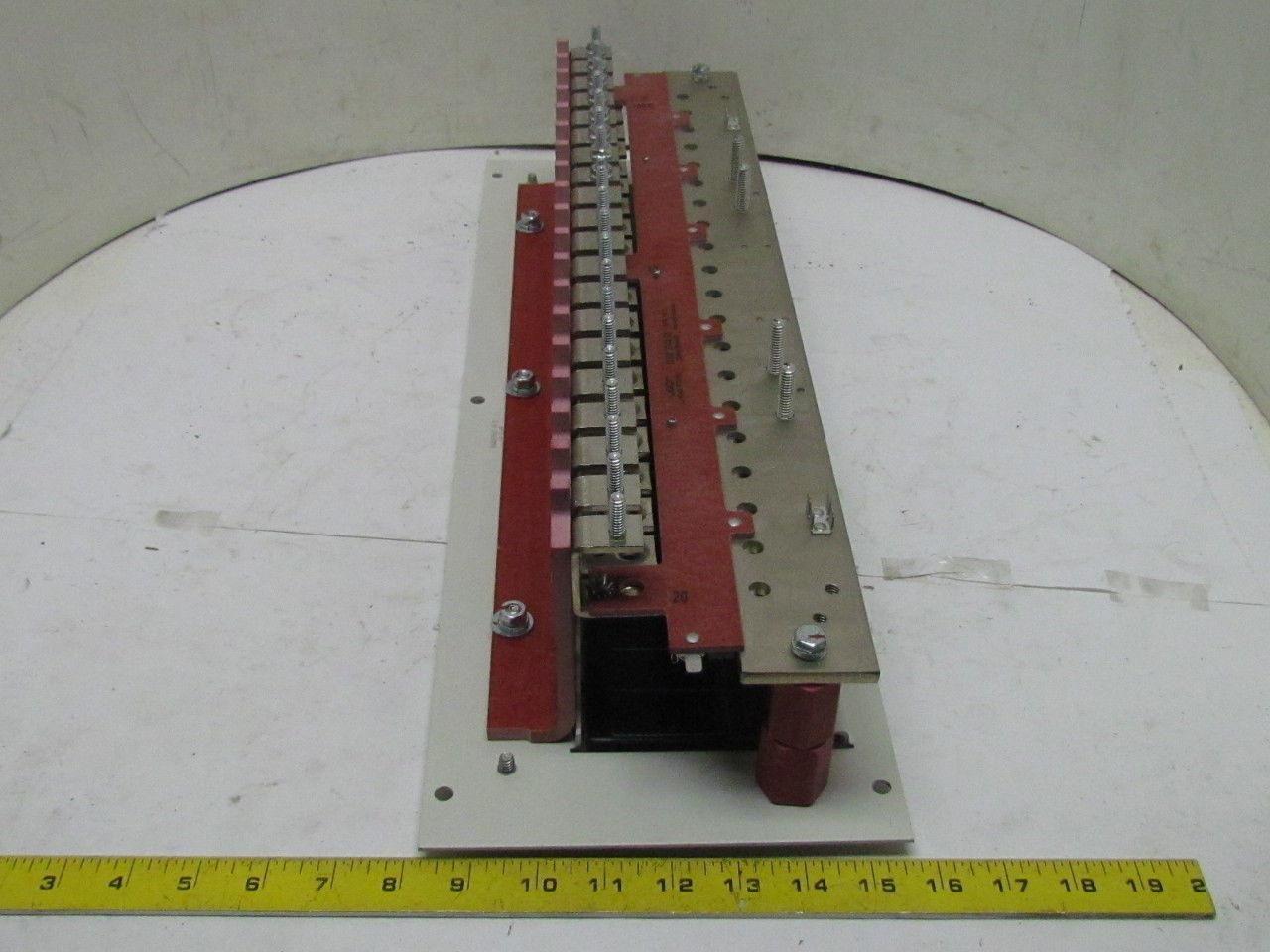 Tyco ED83127-30 G8 CC#601944499 Fuse Holder Panel 20-Load Fuse Panel 20-Space
