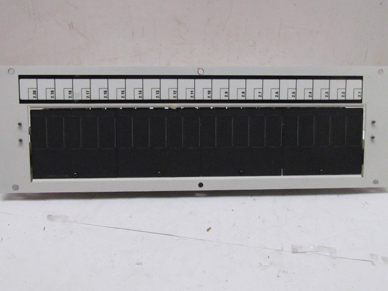 Tyco ED83127-30 G8 CC#601944499 Fuse Holder Panel 20-Load Fuse Panel 20-Space