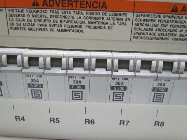 12-Position 30 Amp G 300 Circuit Breaker AC Panel Neutral Input Galaxy Power Sys