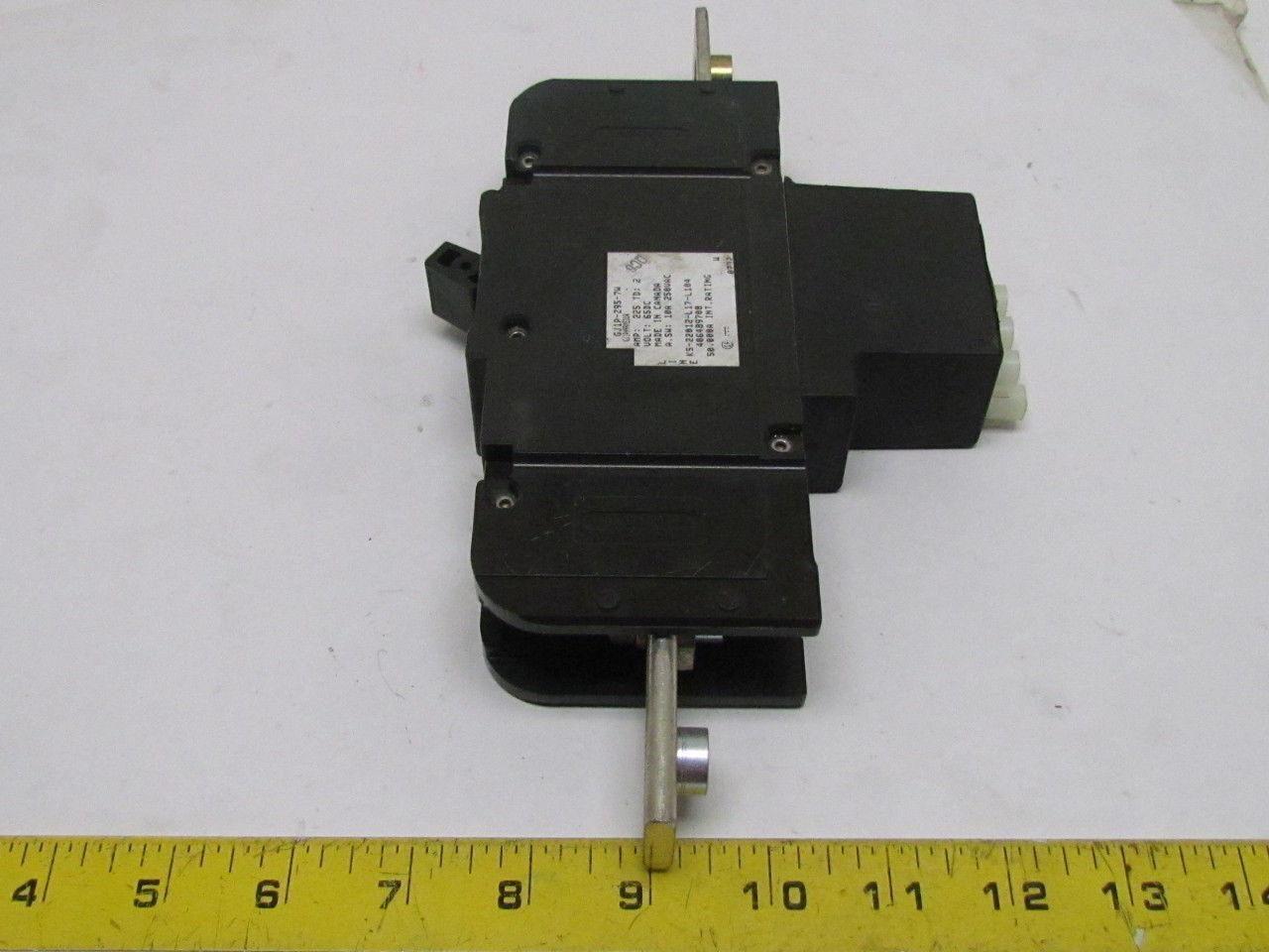 Heinemann GJ1P-Z95-7W Special Purpose Circuit Breaker 225Amp 65VDC 25 KAIC 1Pole
