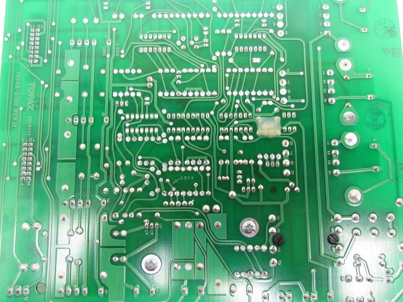 Topaz 1454-0405 27260-01020003 High Voltage Circuit Board 14548-0100 Rev D