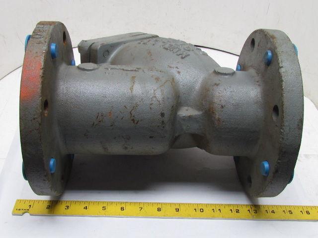 Mueller 4-752 478101 Y Stainer 4" ANSI Cast Iron Valve 1-1/2" NPT Blow-Off Port