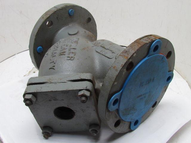 Mueller 4-752 478101 Y Stainer 4" ANSI Cast Iron Valve 1-1/2" NPT Blow-Off Port
