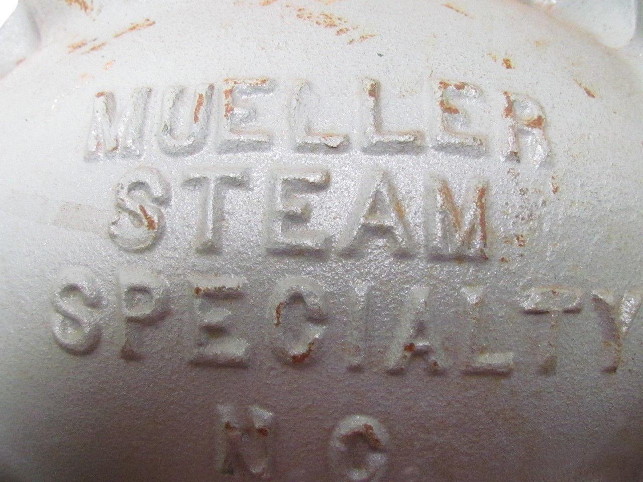 Mueller 4-752 478101 Y Stainer 4" ANSI Cast Iron Valve 1-1/2" NPT Blow-Off Port