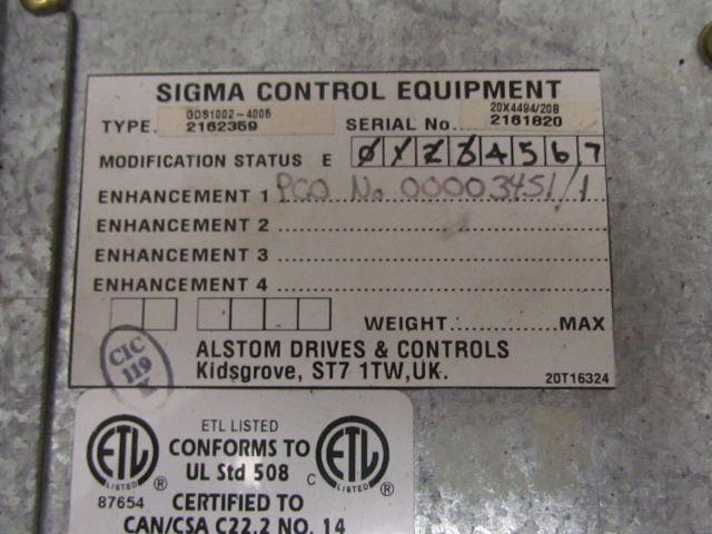 ALSPA GD4000 SIGMA Gate Variable Speed & Torque Drive 800V Max 1xDDR Flash Mem