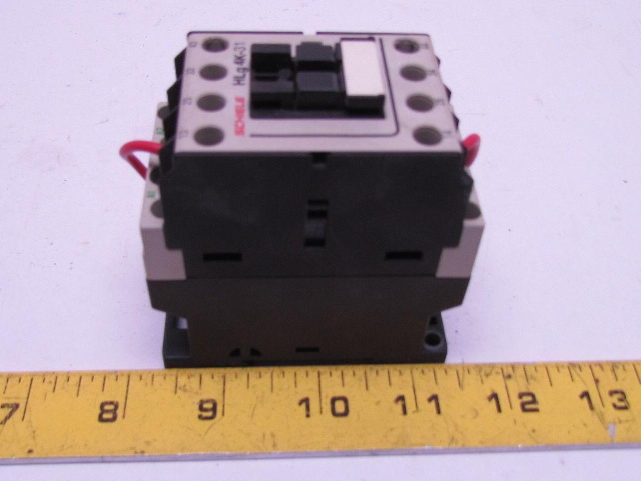 Schiele HLg4K/31 Art No 136641115 600 Volt AC 15 Amp Contactor / Control Relay