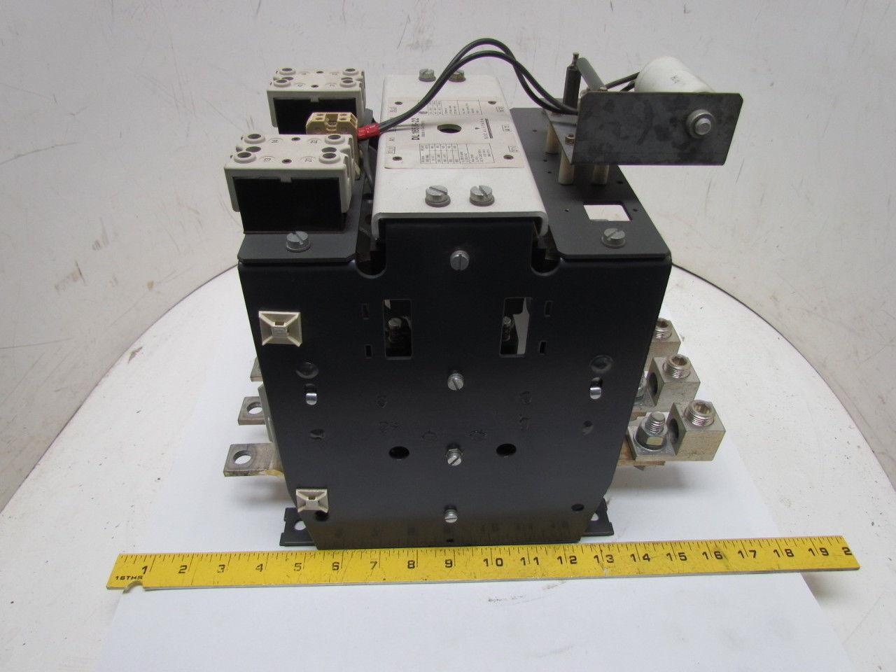 GEC ALSTHOM DL 165 N-22 3 Pole Contactor 110 Volt Coil 240 V 125 HP 480 V 225 HP