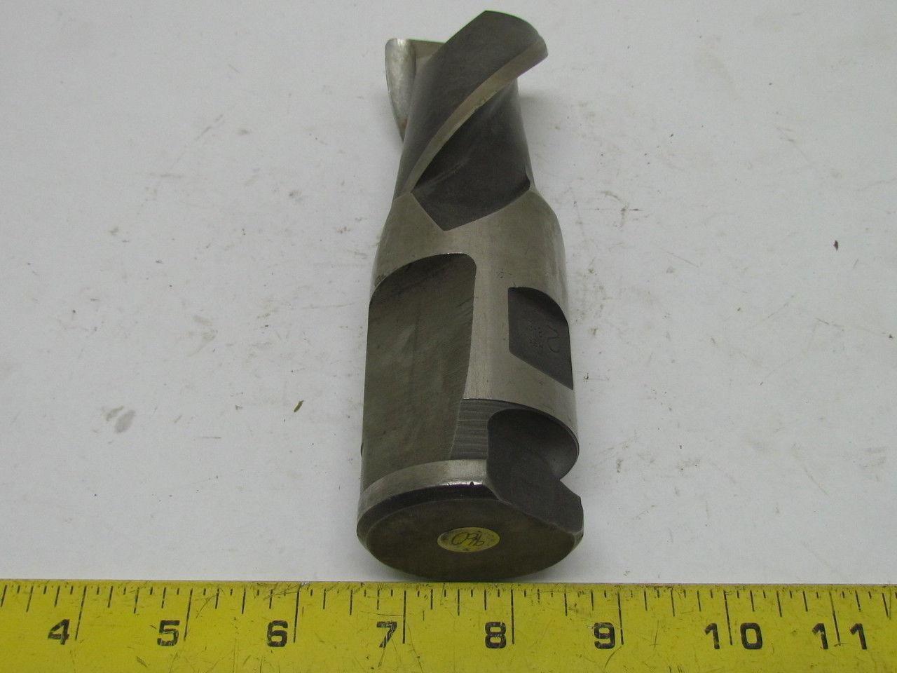 8-E 2" Right Hand 2 Flute HSS 3" Cut End mill 2" combination shank