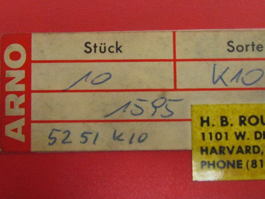 Arno A595 K10 52 51 K10 Carbide Insert K10 Box of 10