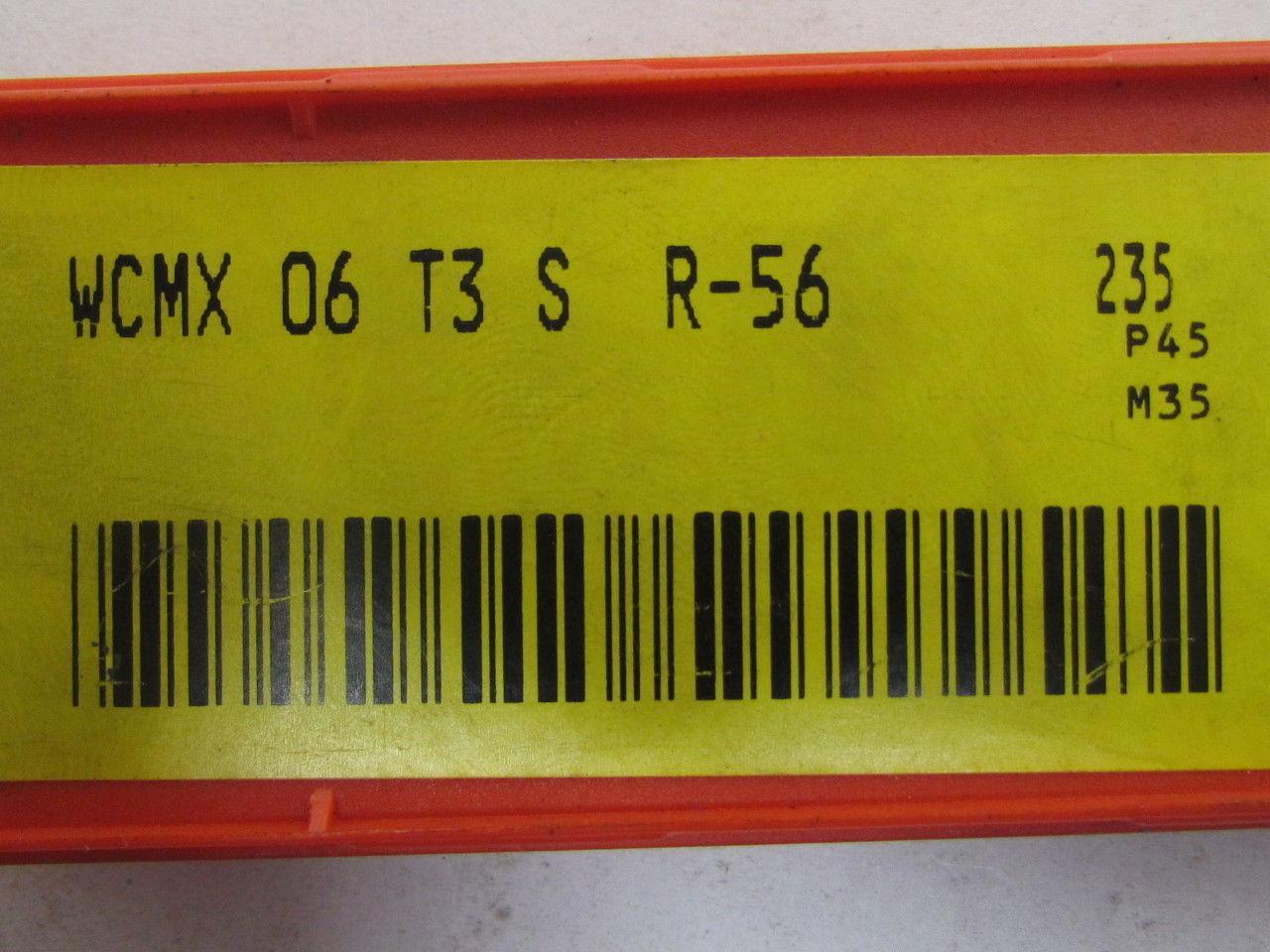 Sandvik WCMX 06 T3 S R-56 235 P45 M35 Carbide Insert Grade 235 Box of 10pcs