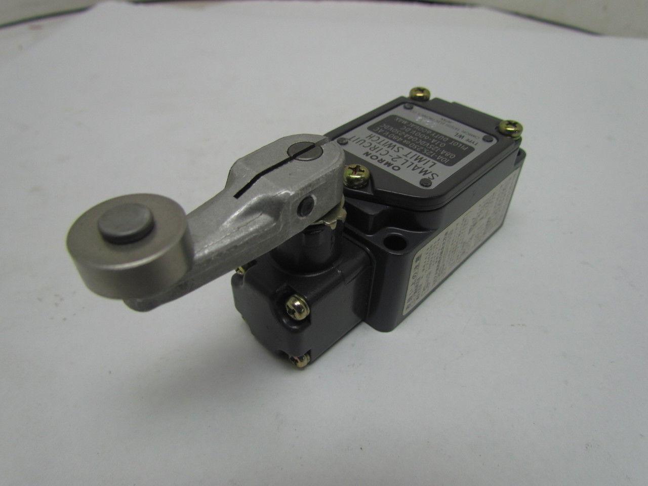 Omron Type WL GCA2 Limit Switch w/Roller Lever Arm 10A 125/250/480VAC 2-Circuit