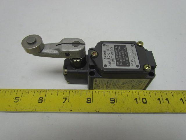 Omron Type WL GCA2 Limit Switch w/Roller Lever Arm 10A 125/250/480VAC 2-Circuit