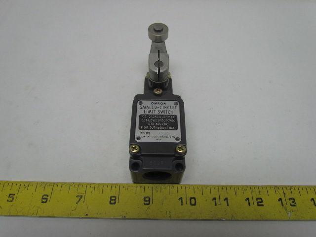 Omron Type WL GCA2 Limit Switch w/Roller Lever Arm 10A 125/250/480VAC 2-Circuit