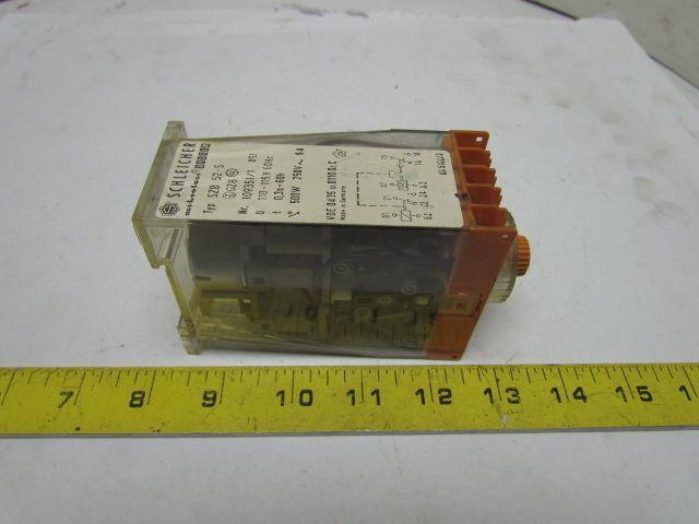 Schleicher Mikrolais SZB 52-S On-Delay Timer Relay 3Sec-60Hrs 110-115V
