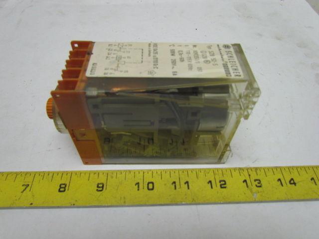 Schleicher Mikrolais SZB 52-S On-Delay Timer Relay 3Sec-60Hrs 110-115V