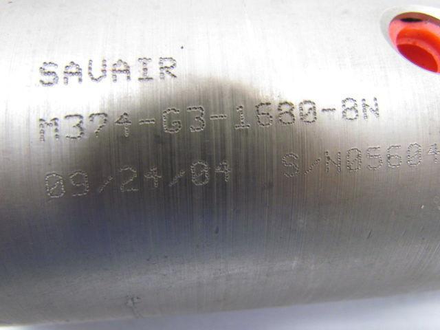 Savair M374-G3-1680-8N S/N05604 Pneumatic Air Cylinder 1/4"NPT Ports 3/4"Rod End