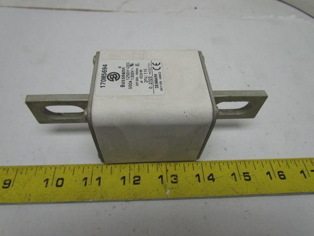 Bussmann 170M5694 500 Amp High Speed Square Body Blade Fuse 1250 Volt IEC