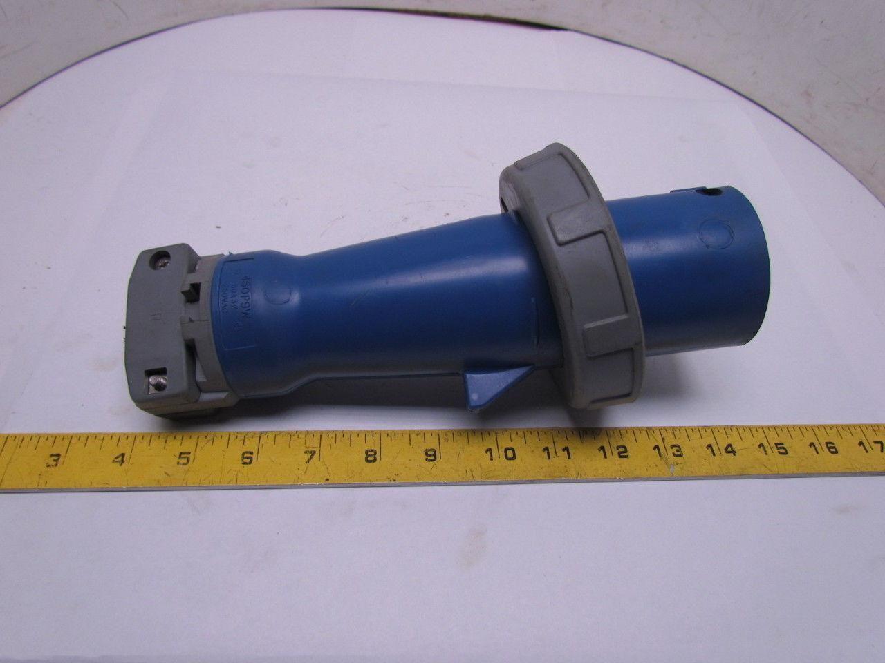 460P9W Water Tight IIC 309 Pin & Sleave Plug 60A 3Ph 250VAC Male 3P 4Wire 8-2AWG